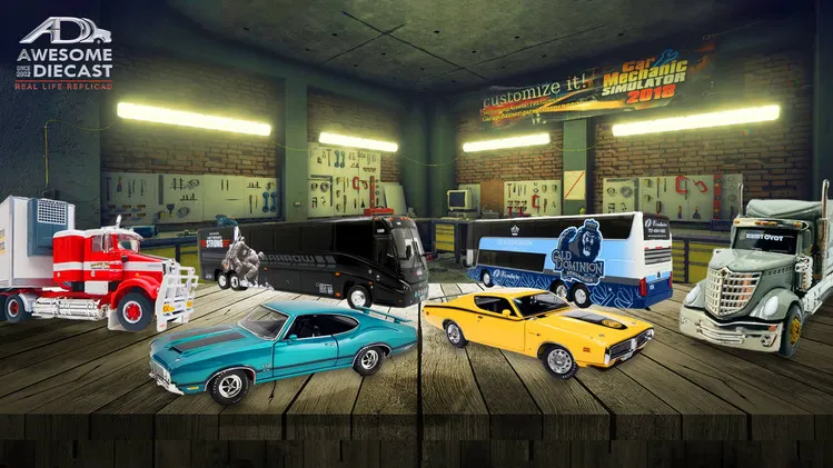 48238 diecast car display