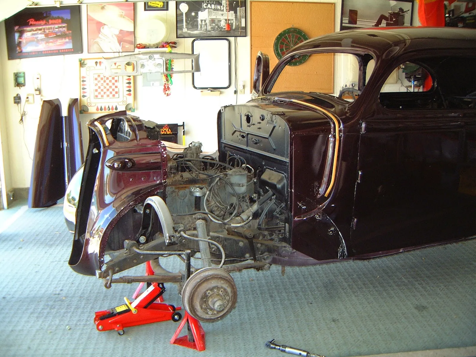 48258 diecast car glued parts