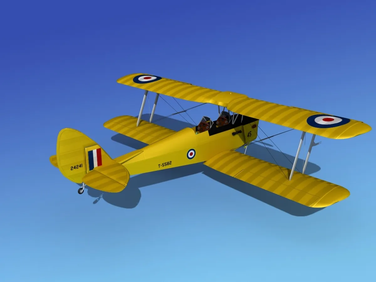 48429 tiger moth model display